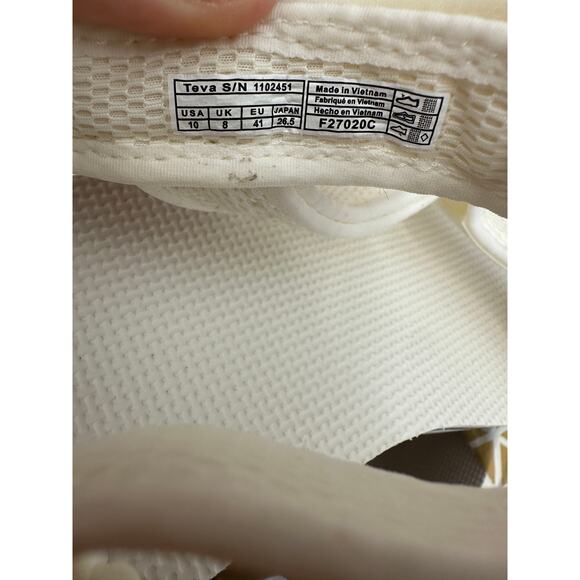 Teva Midform Universal Sandals Wmn - white (bright white) TEVA Mesh Platform Sandals in Bright White // 10